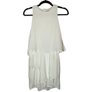 Mazik - White Layered Halter Top Romper - Women's Small